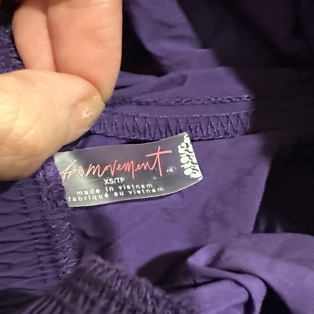 Free People Movement Champ Is Here Pants - Purple Size: XS NWOT - Picture 2 of 6